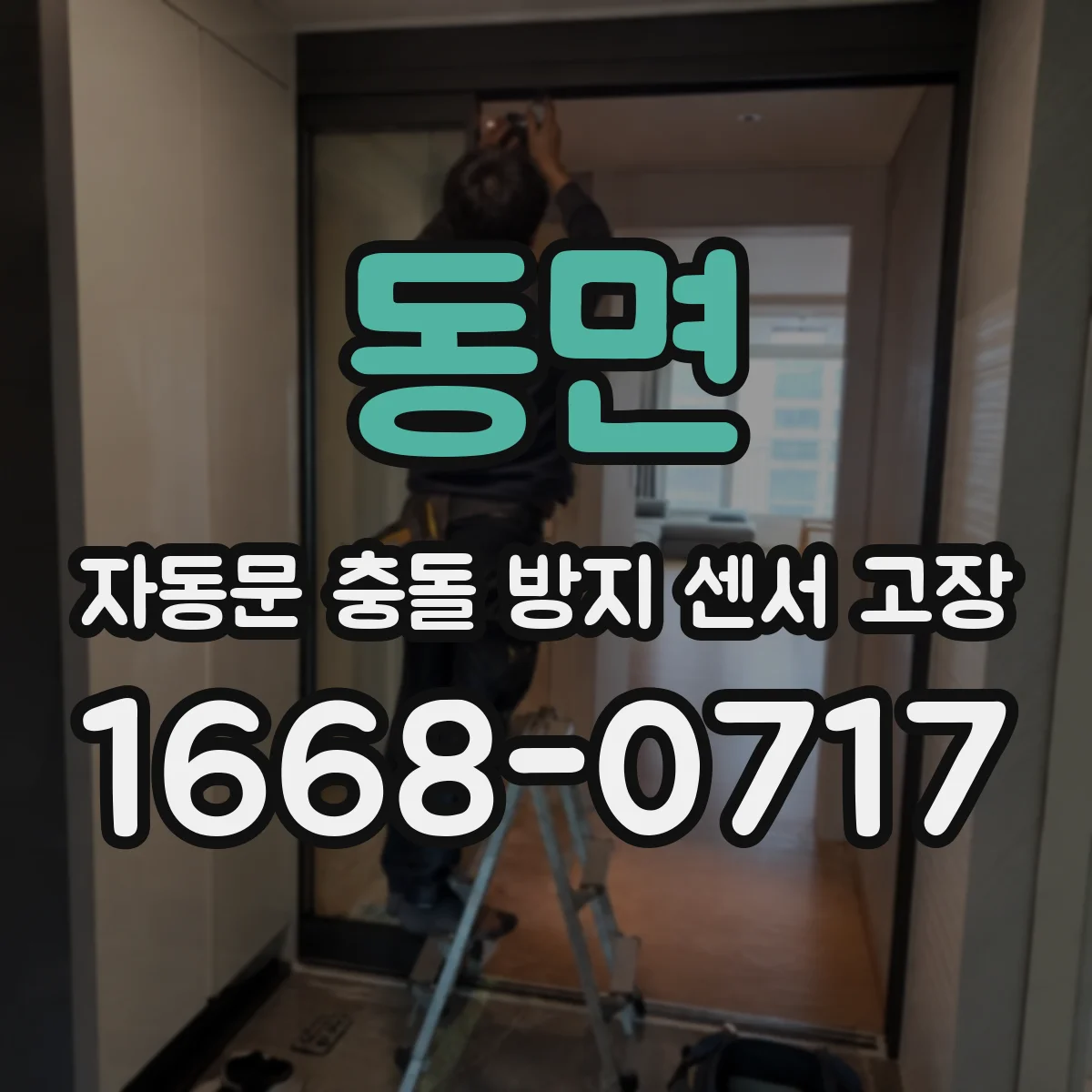 동면 자동문 충돌 방지 센서 고장