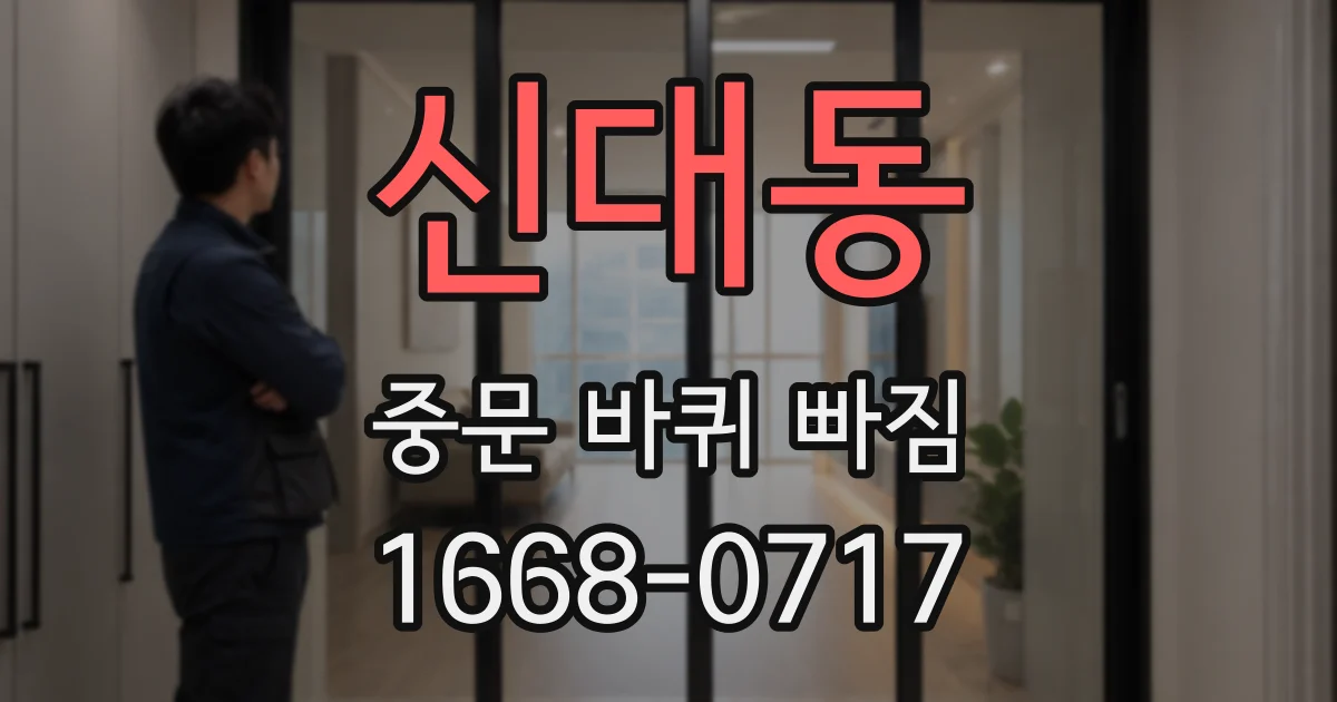 신대동 중문 바퀴 빠짐