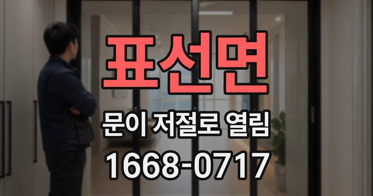 표선면 문이 저절로 열림