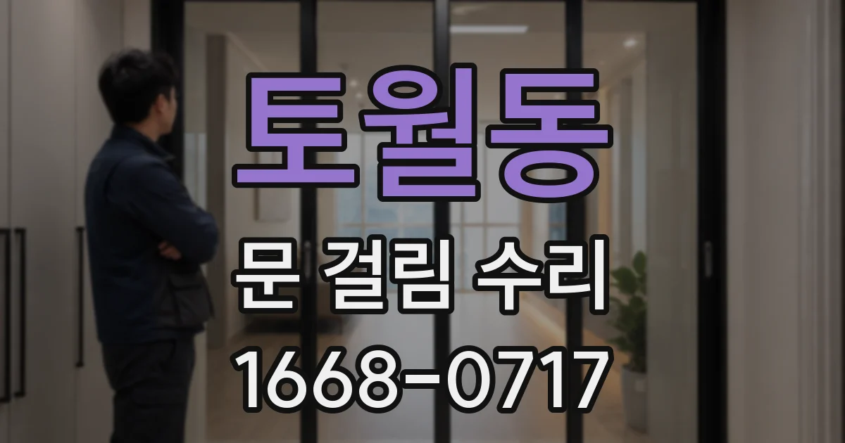 토월동 문 걸림 수리