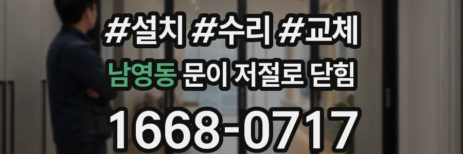 남영동 문이 저절로 닫힘