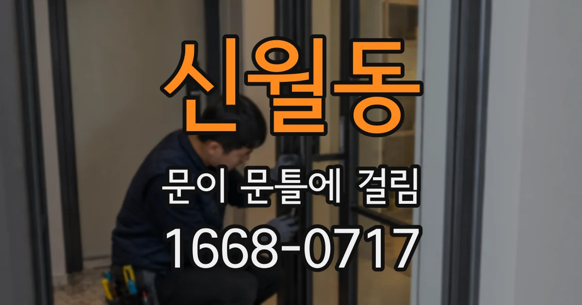 신월동 문이 문틀에 걸림