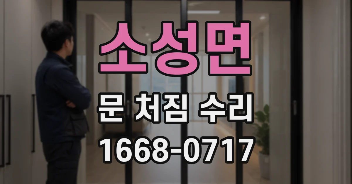소성면 문 처짐 수리