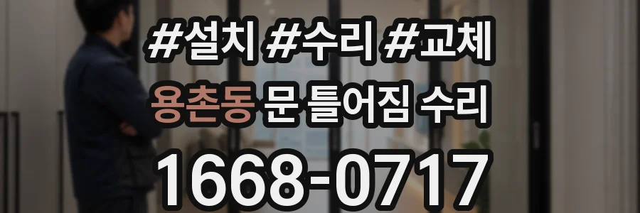 용촌동 문 틀어짐 수리