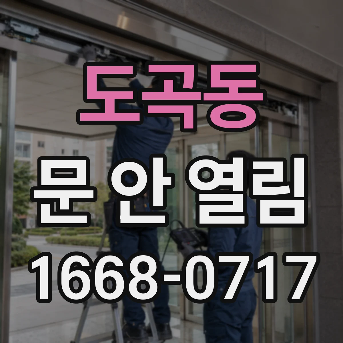 도곡동 문 안 열림