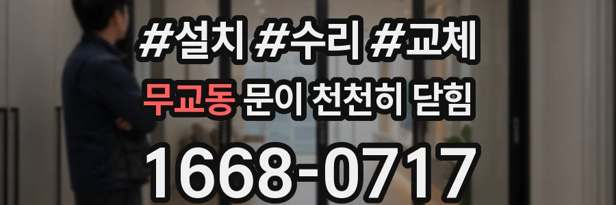 무교동 문이 천천히 닫힘