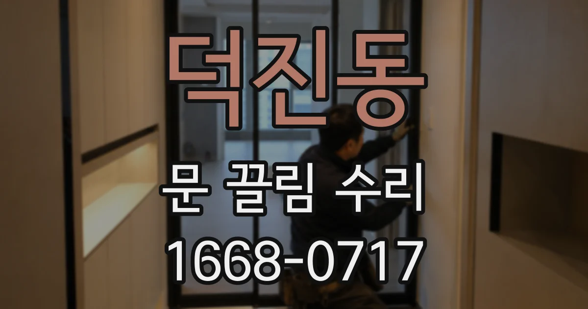 덕진동 문 끌림 수리