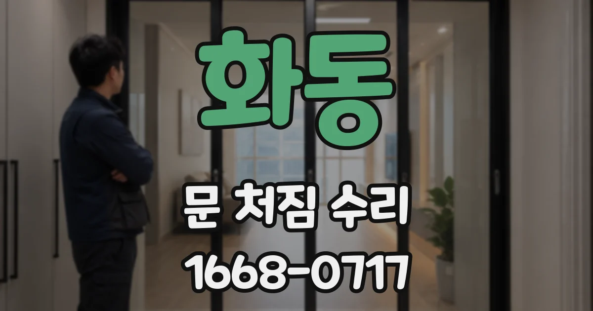 화동 문 처짐 수리