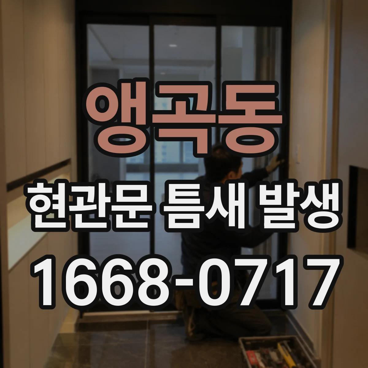 앵곡동 현관문 틈새 발생