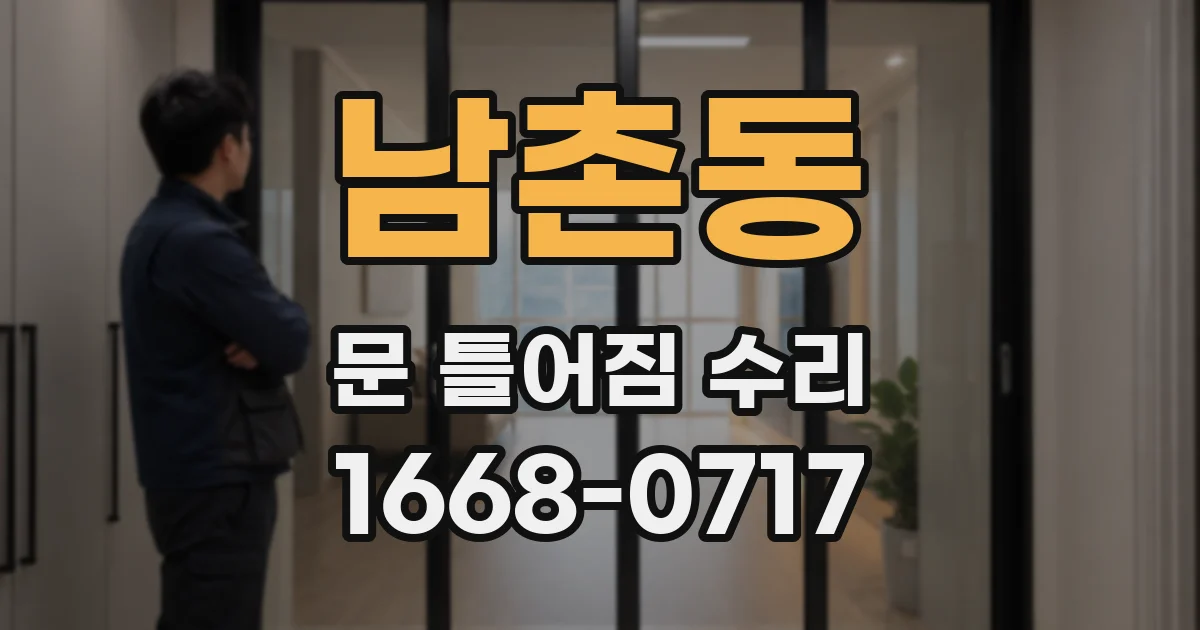 남촌동 문 틀어짐 수리