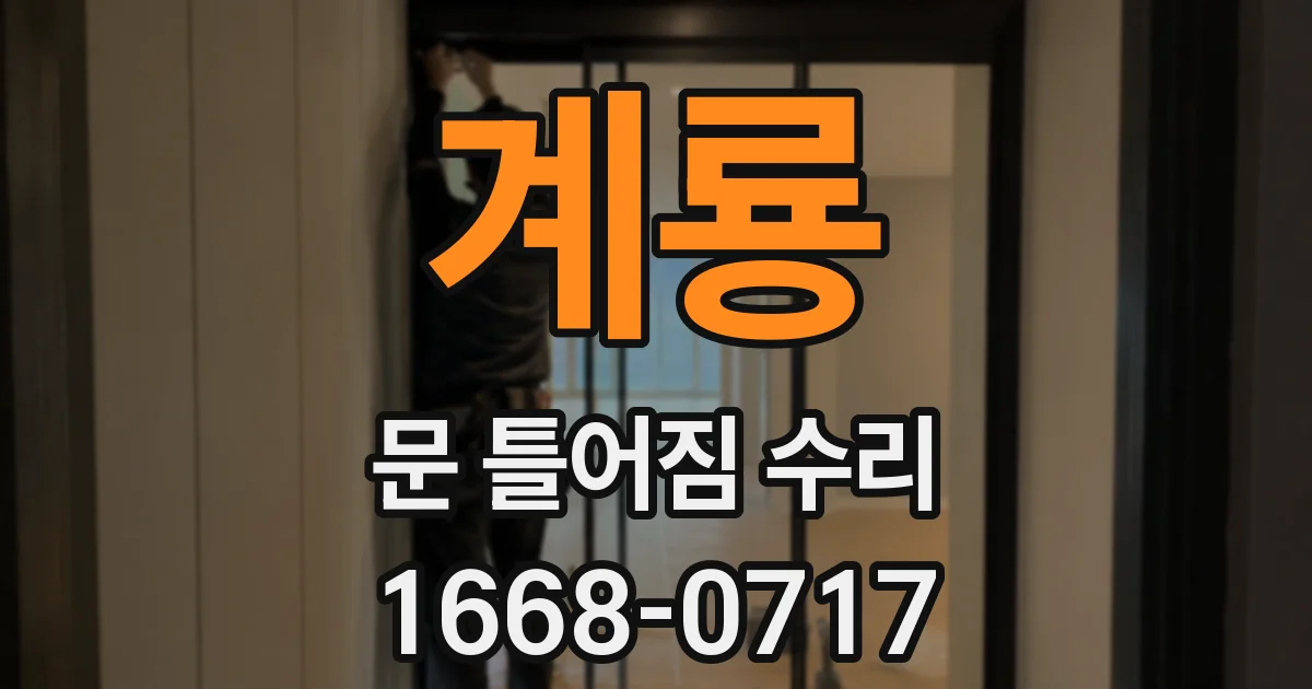 계룡 문 틀어짐 수리