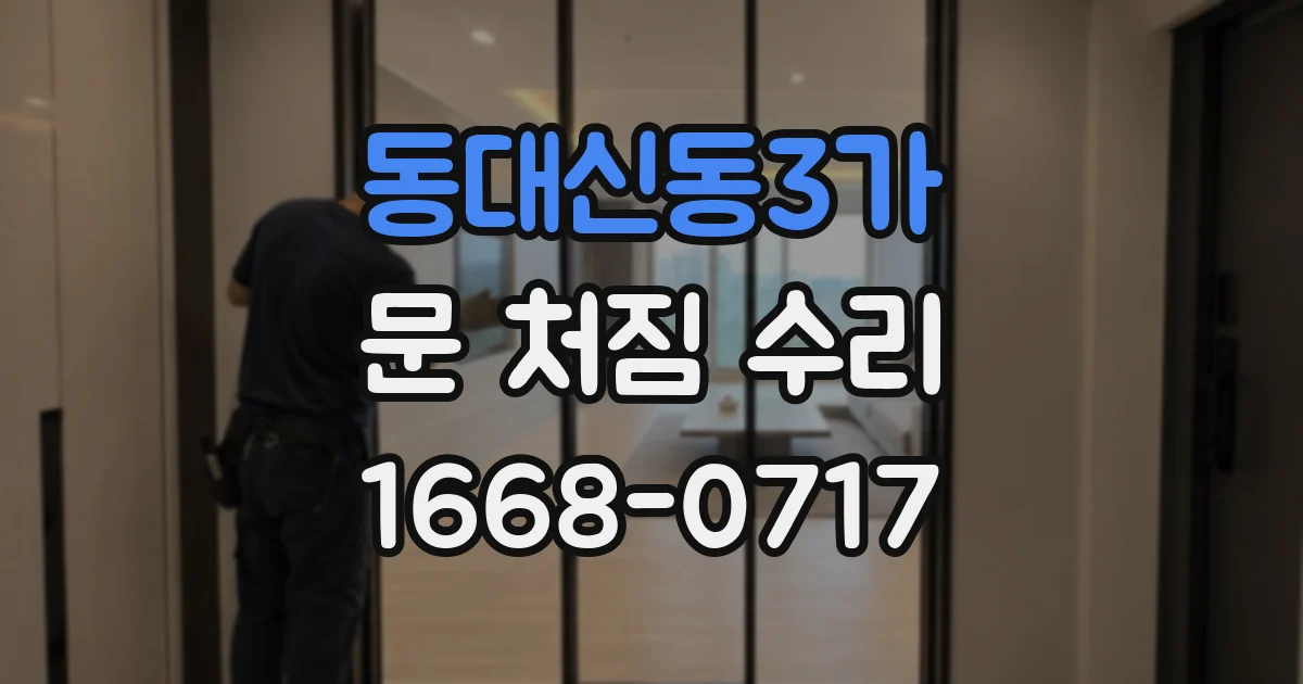 동대신동3가 문 처짐 수리