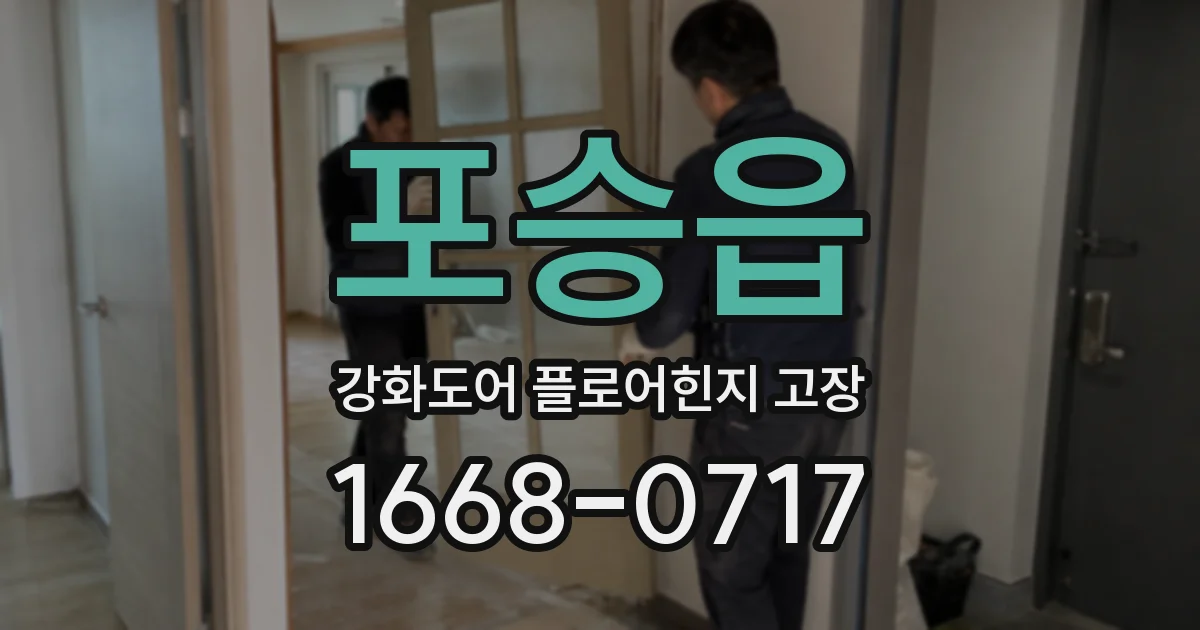 포승읍 강화도어 플로어힌지 고장