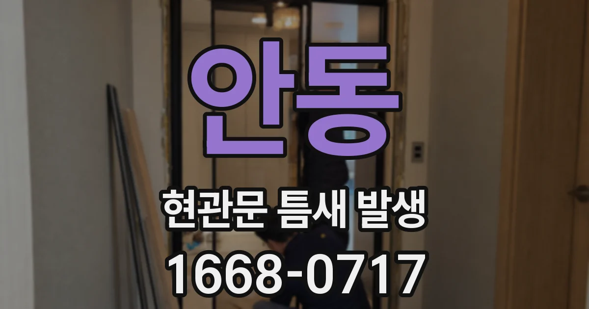 안동 현관문 틈새 발생