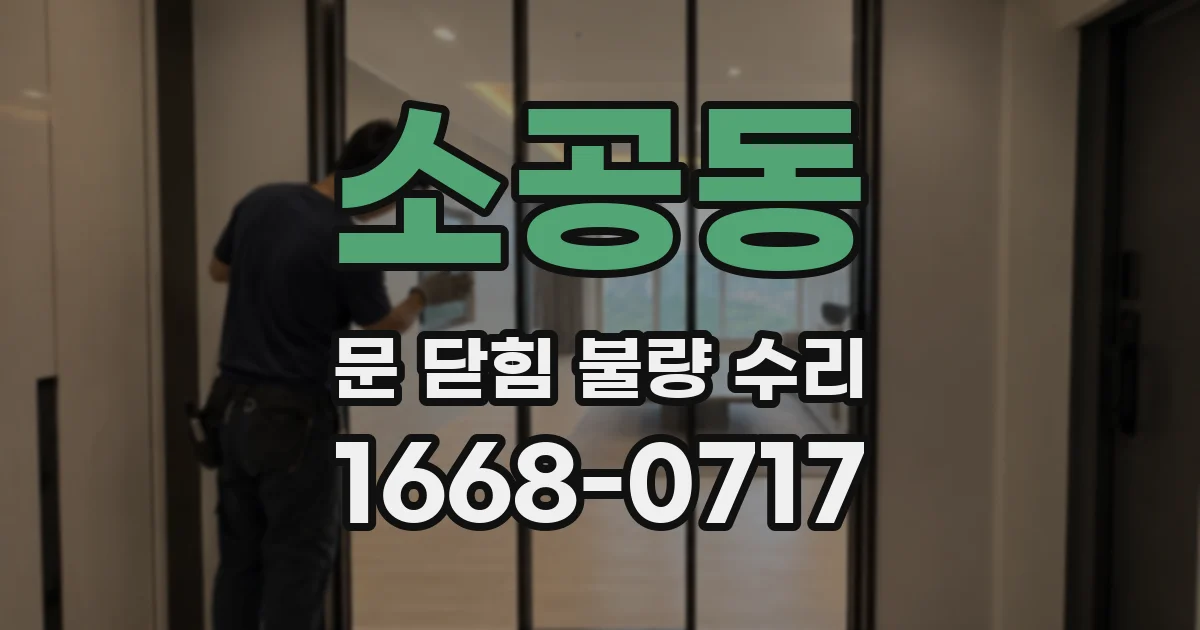 소공동 문 닫힘 불량 수리