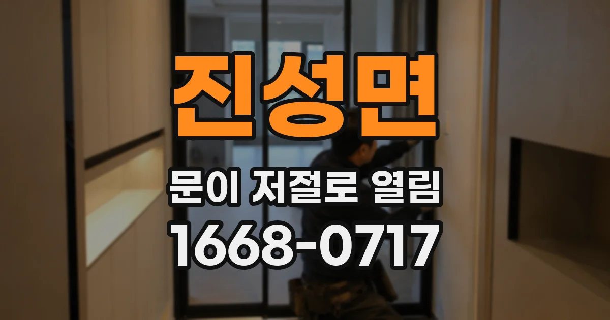 진성면 문이 저절로 열림