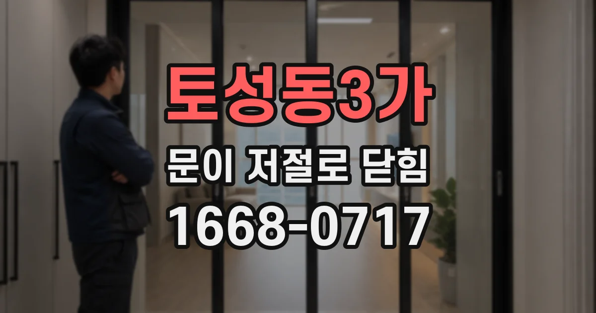 토성동3가 문이 저절로 닫힘