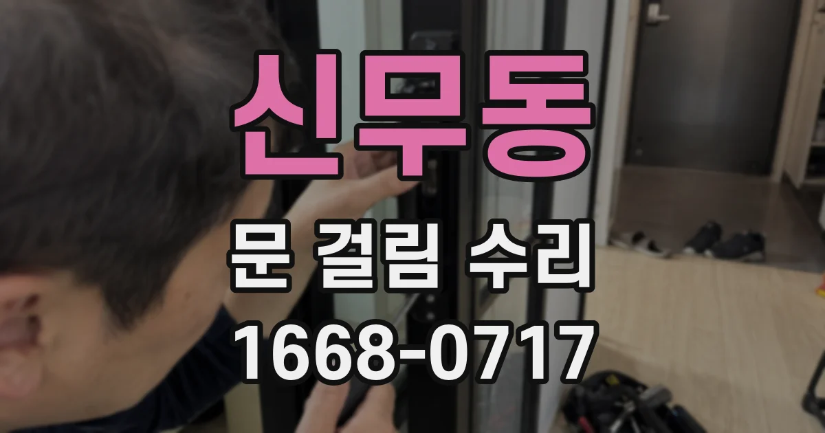 신무동 문 걸림 수리