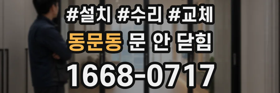 동문동 문 안 닫힘