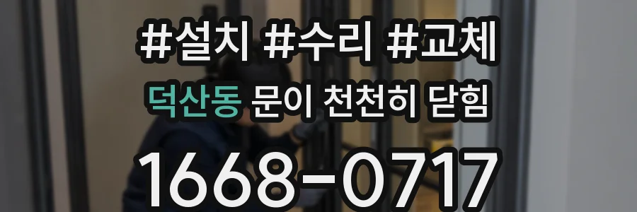 덕산동 문이 천천히 닫힘