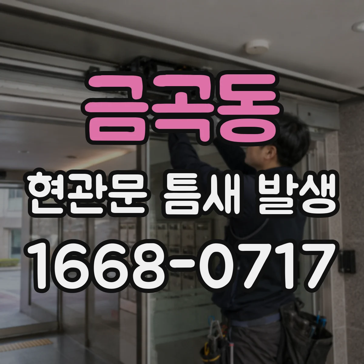 금곡동 현관문 틈새 발생