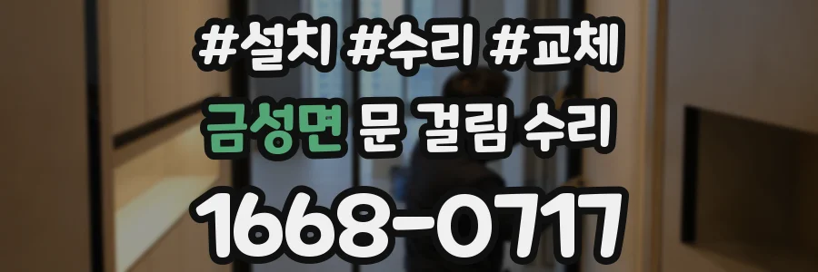 금성면 문 걸림 수리