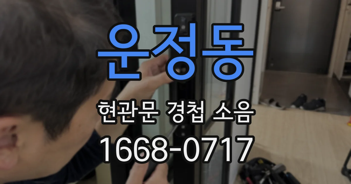 운정동 현관문 경첩 소음