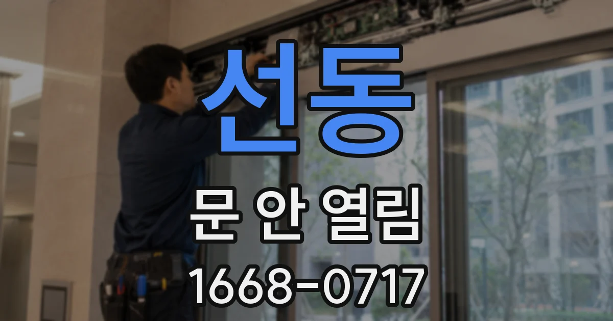 선동 문 안 열림