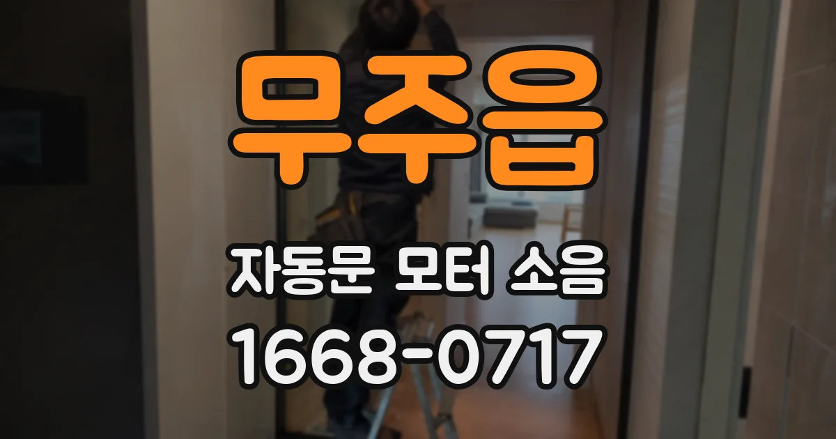 무주읍 자동문 모터 소음