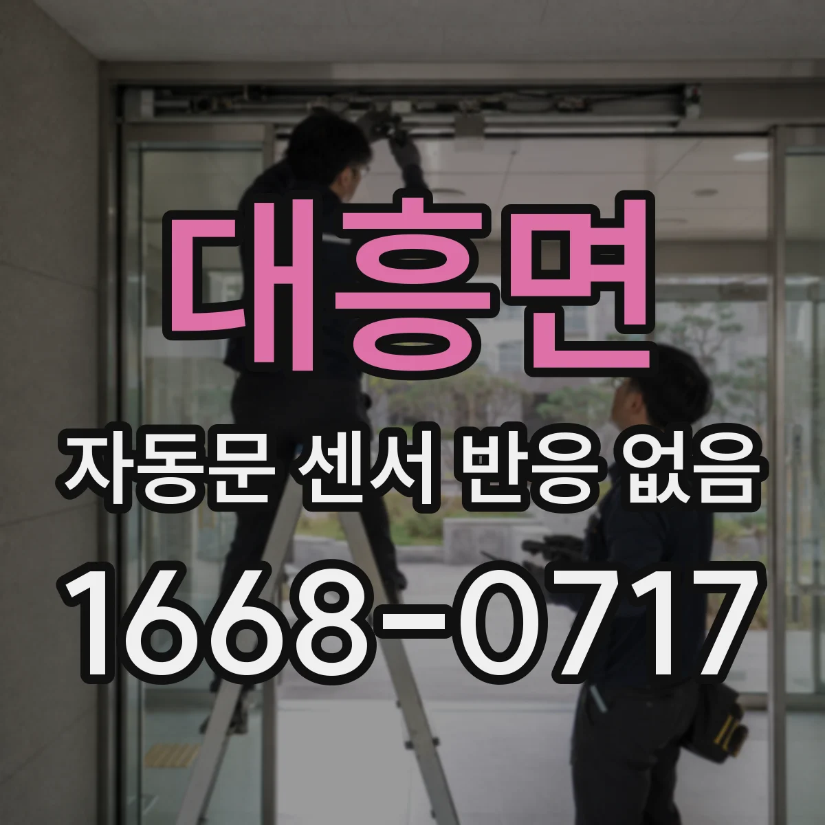 대흥면 자동문 센서 반응 없음