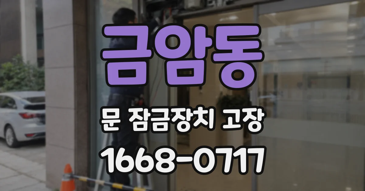 금암동 문 잠금장치 고장