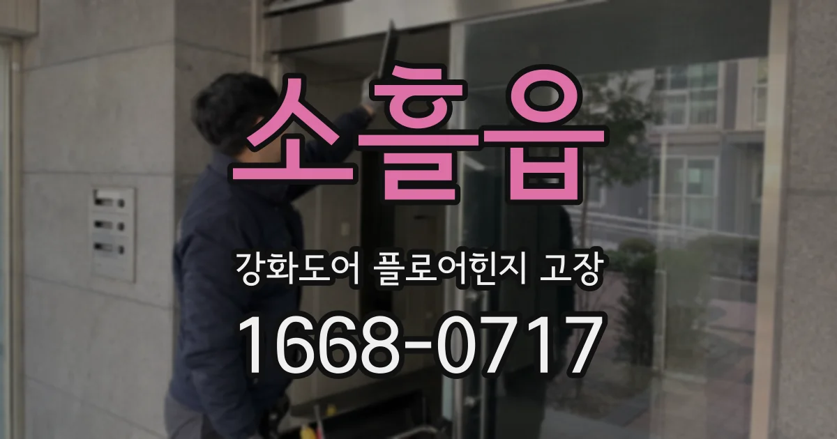 소흘읍 강화도어 플로어힌지 고장
