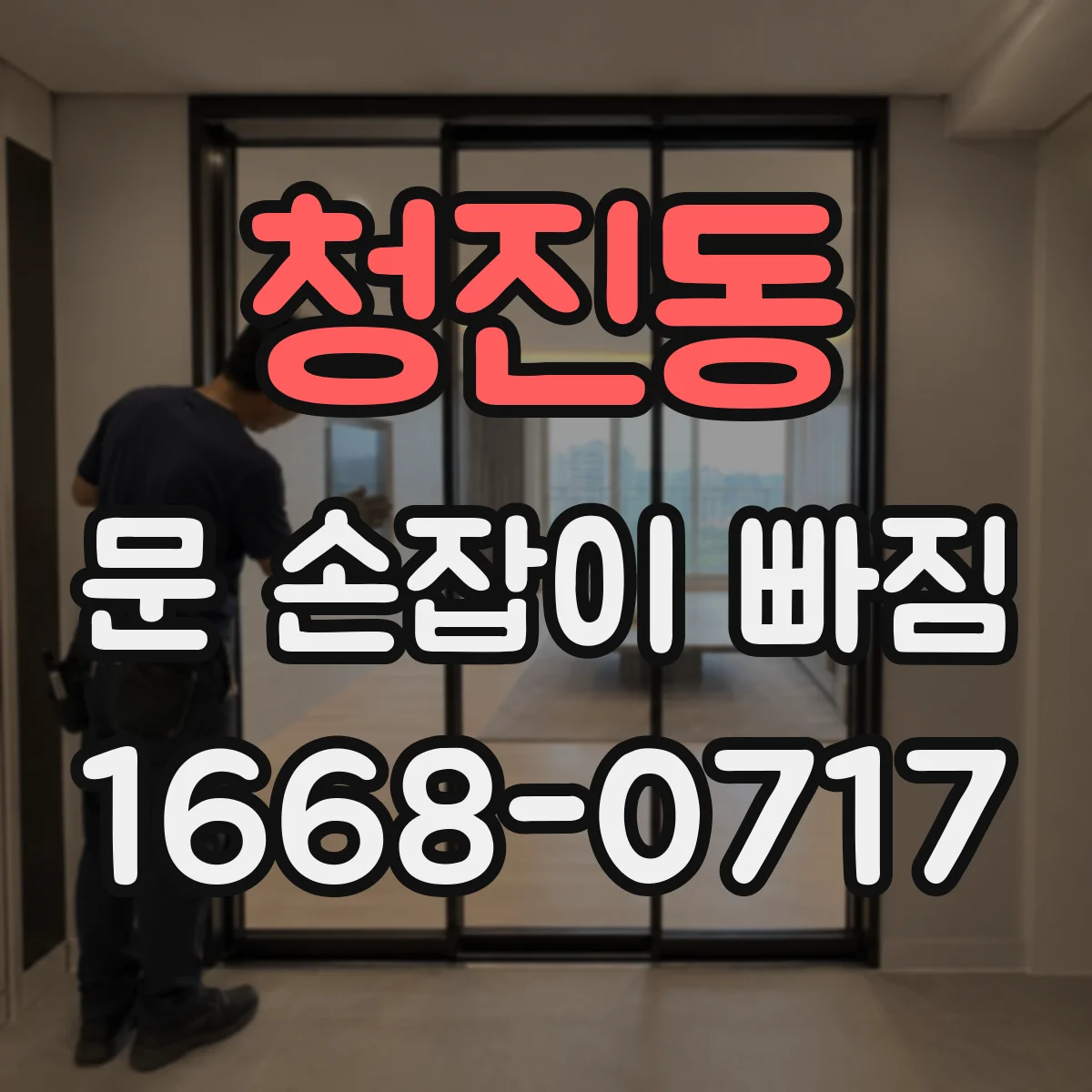 청진동 문 손잡이 빠짐