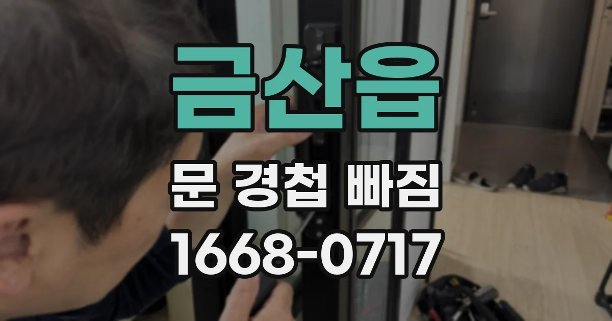 금산읍 문 경첩 빠짐