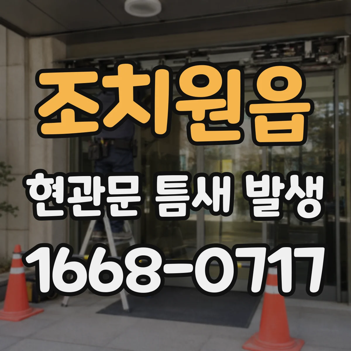 조치원읍 현관문 틈새 발생