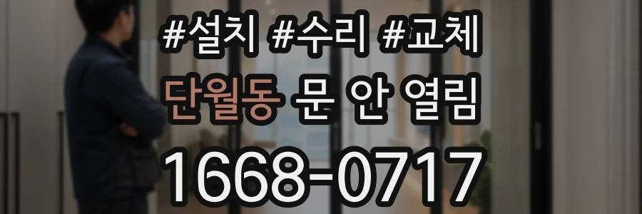 단월동 문 안 열림