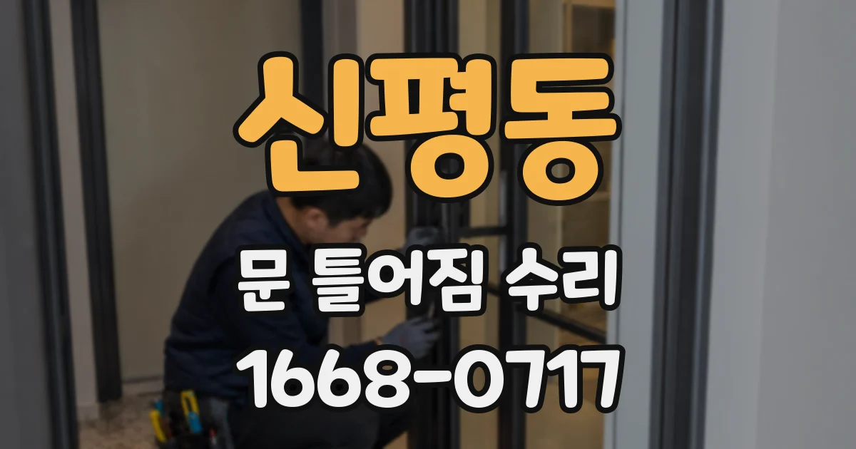 신평동 문 틀어짐 수리