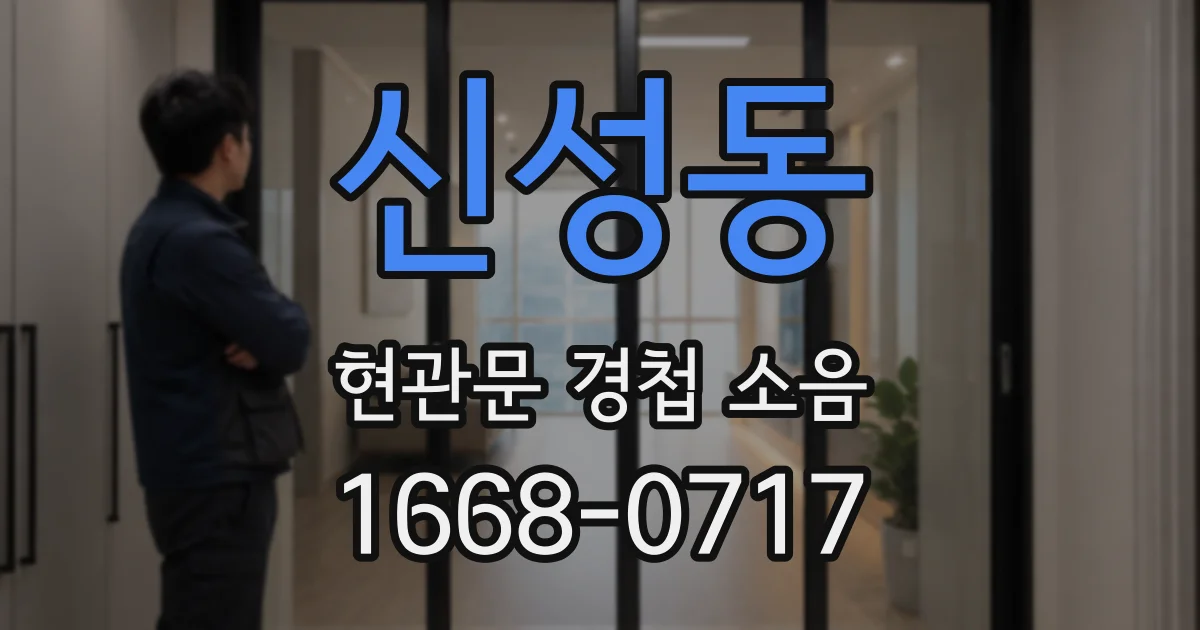 신성동 현관문 경첩 소음