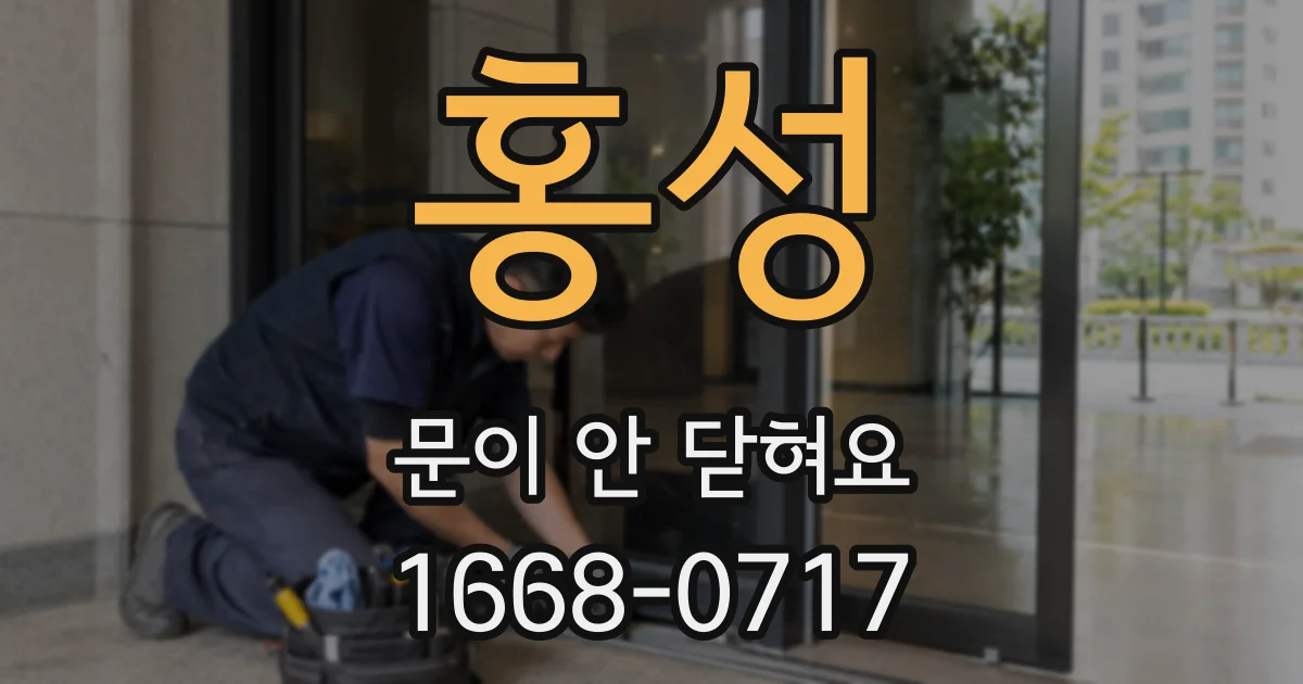 홍성 문이 안 닫혀요
