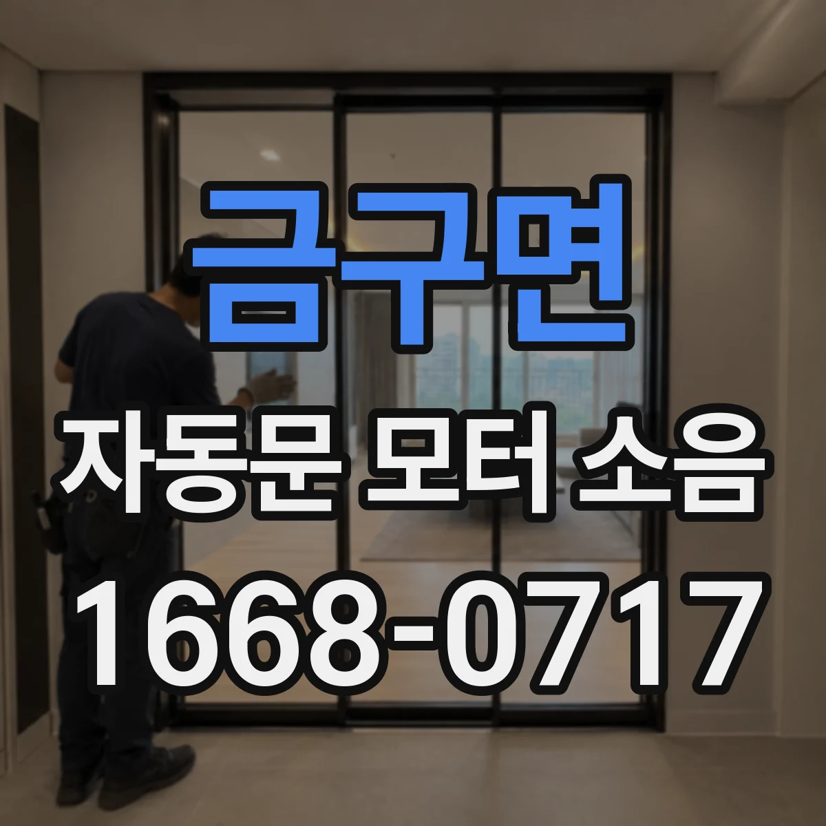 금구면 자동문 모터 소음