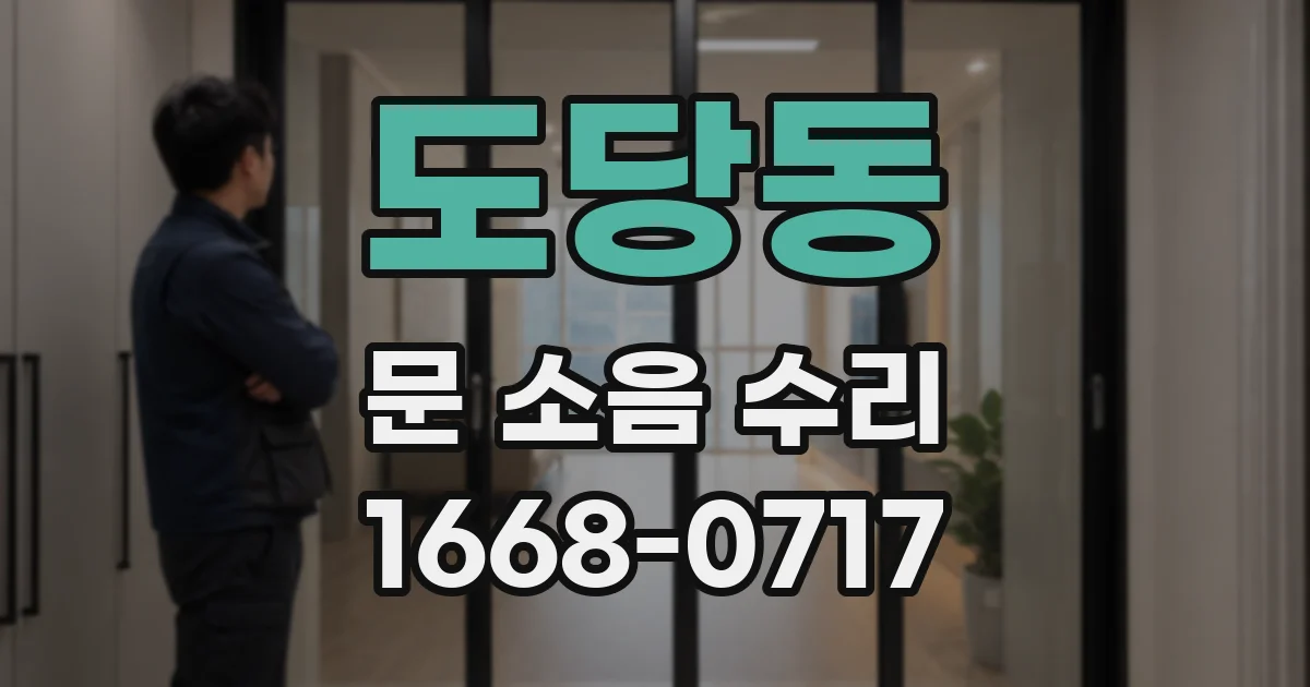 도당동 문 소음 수리
