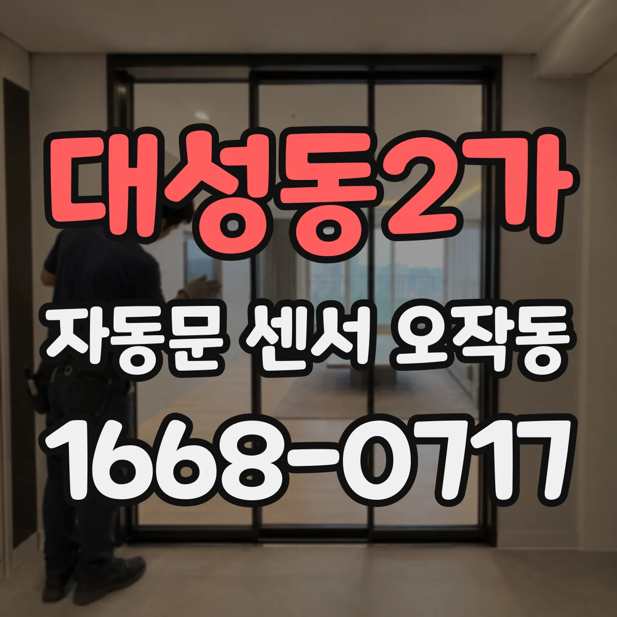 대성동2가 자동문 센서 오작동