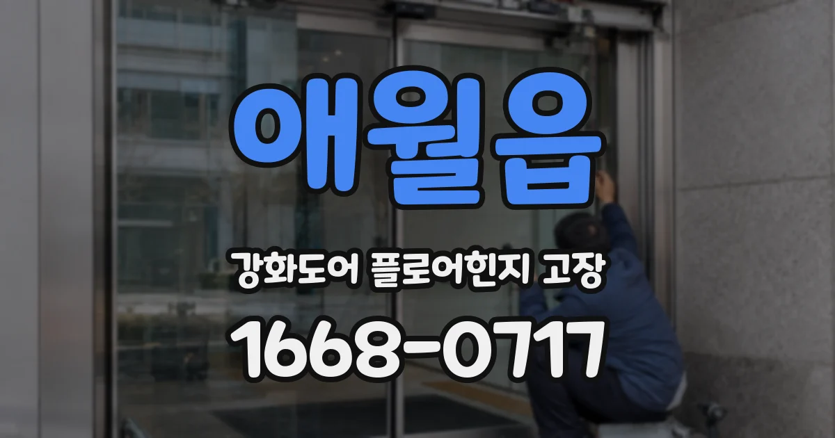 애월읍 강화도어 플로어힌지 고장