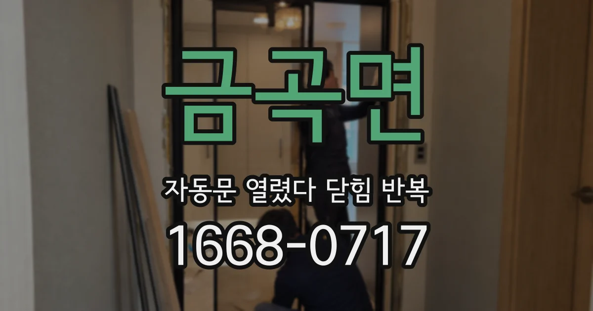 금곡면 자동문 열렸다 닫힘 반복 증상은 열림과 닫힘이 연달아 일어나거나, 정지 후 다시 작동하면서 나타납니다.