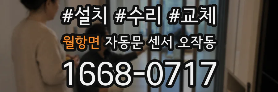 월항면 자동문 센서 오작동