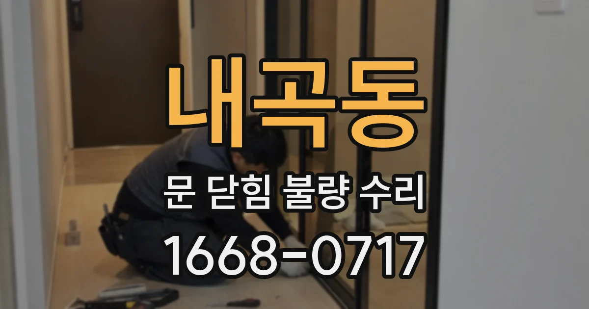 내곡동 문 닫힘 불량 수리
