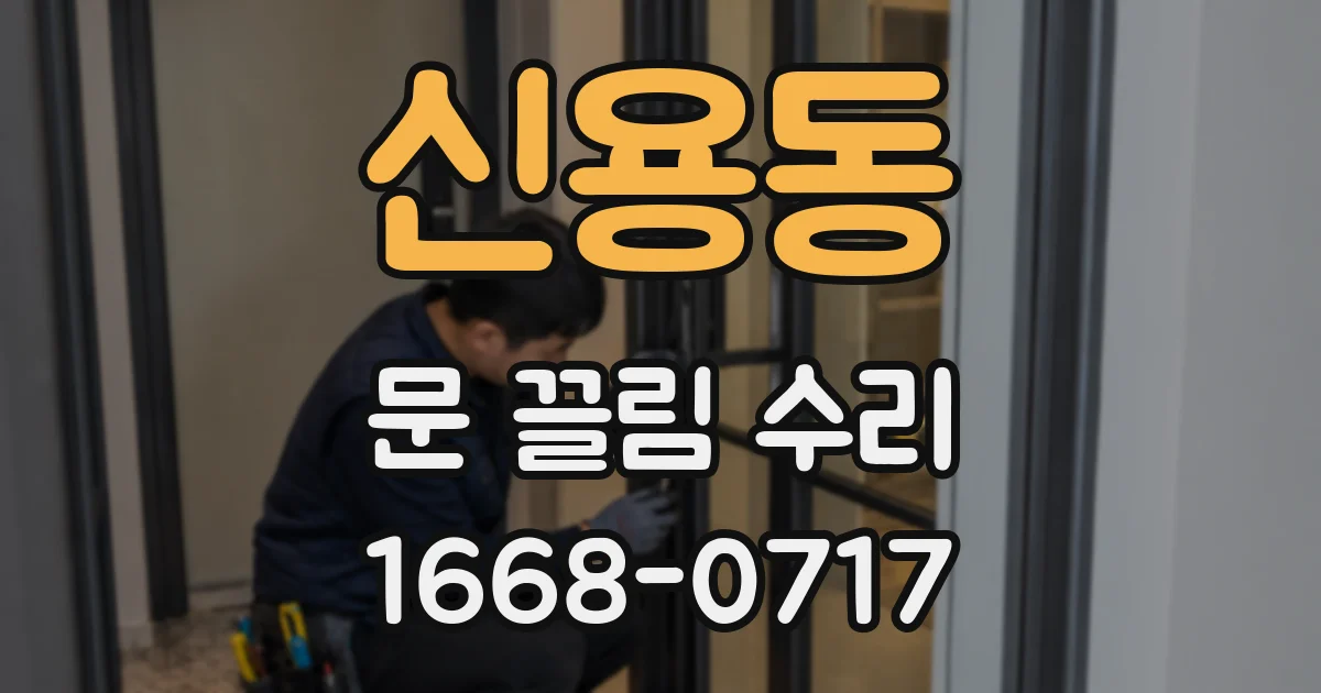 신용동 문 끌림 수리