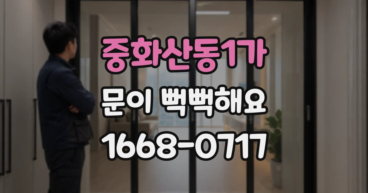 중화산동1가 문이 뻑뻑해요