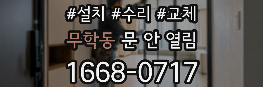 무학동 문 안 열림