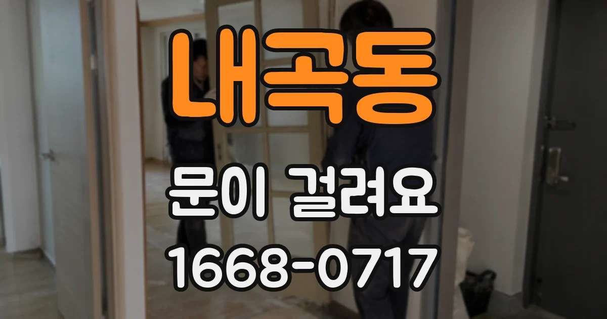 내곡동 문이 걸려요
